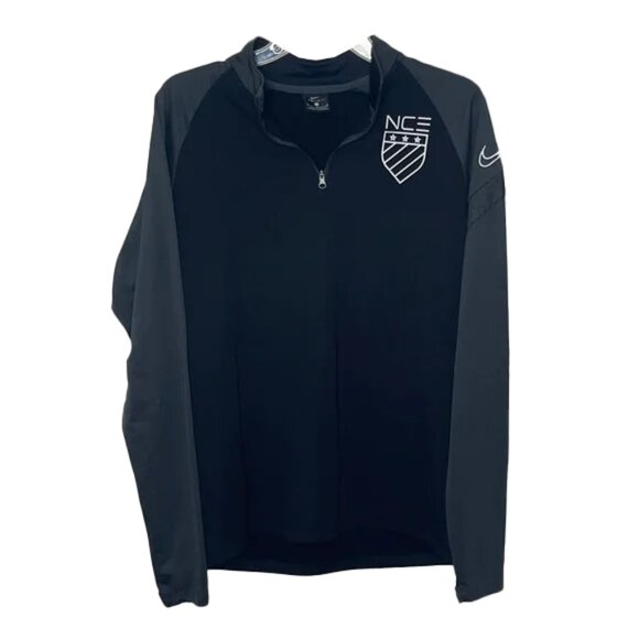 NIKE Men's 1/4 Zip Black and Gray Lightweight Jacket Size M - Picture 1 of 4